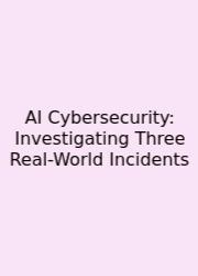AI Cybersecurity: Investigating Three Real-World Incidents