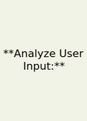 **Analyze User Input:**