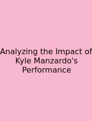 Analyzing The Impact Of Kyle Manzardo's Performance