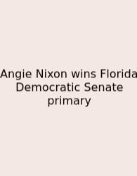 Angie Nixon Wins Florida Democratic Senate Primary