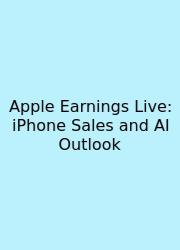 Apple Earnings Live: IPhone Sales And AI Outlook