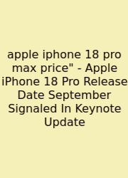 Apple Iphone 18 Pro Max Price