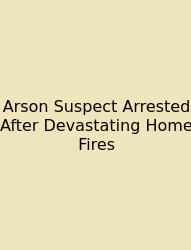 Arson Suspect Arrested After Devastating Home Fires