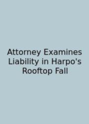 Attorney Examines Liability In Harpo's Rooftop Fall