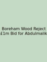 Boreham Wood Reject £1m Bid For Abdulmalik