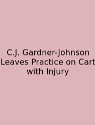 C.J. Gardner-Johnson Leaves Practice On Cart With Injury