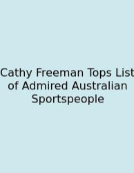 Cathy Freeman Tops List Of Admired Australian Sportspeople