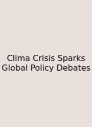 Clima Crisis Sparks Global Policy Debates