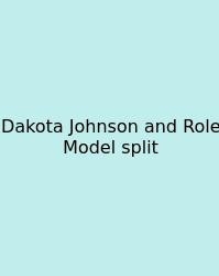 Dakota Johnson And Role Model Split