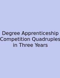 Degree Apprenticeship Competition Quadruples In Three Years