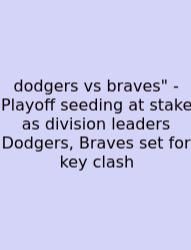 Dodgers Vs Braves