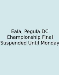Eala, Pegula DC Championship Final Suspended Until Monday