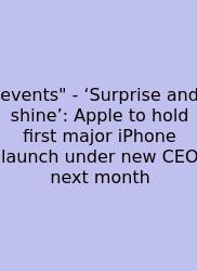 Events