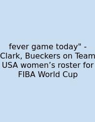 Fever Game Today