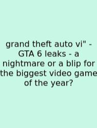Grand Theft Auto Vi