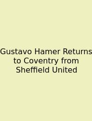 Gustavo Hamer Returns To Coventry From Sheffield United