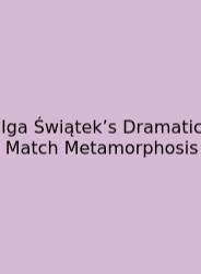 Iga Świątek’s Dramatic Match Metamorphosis