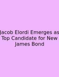 Jacob Elordi Emerges As Top Candidate For New James Bond