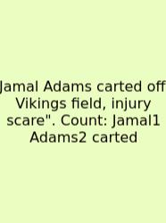 Jamal Adams Carted Off Vikings Field, Injury Scare