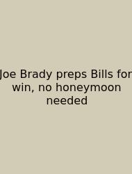 Joe Brady Preps Bills For Win, No Honeymoon Needed