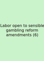 Labor Open To Sensible Gambling Reform Amendments (6)