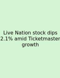 Live Nation Stock Dips 2.1% Amid Ticketmaster Growth
