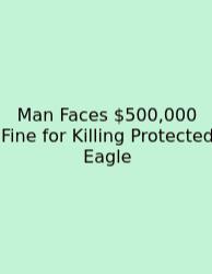 Man Faces $500,000 Fine For Killing Protected Eagle