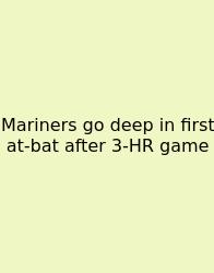 Mariners Go Deep In First At‑bat After 3‑HR Game