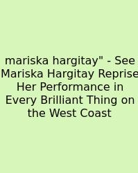 Mariska Hargitay