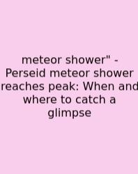 Meteor Shower