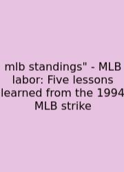 Mlb Standings