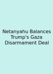 Netanyahu Balances Trump's Gaza Disarmament Deal