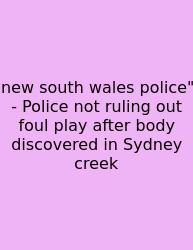 New South Wales Police