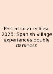 Partial Solar Eclipse 2026: Spanish Village Experiences Double Darkness