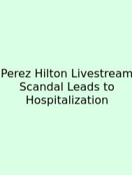 Perez Hilton Livestream Scandal Leads To Hospitalization