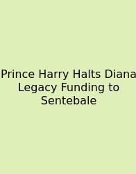 Prince Harry Halts Diana Legacy Funding To Sentebale