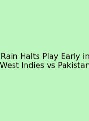 Rain Halts Play Early In West Indies Vs Pakistan