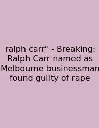 Ralph Carr