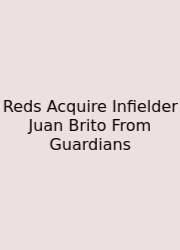 Reds Acquire Infielder Juan Brito From Guardians