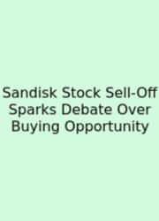 Sandisk Stock Sell-Off Sparks Debate Over Buying Opportunity