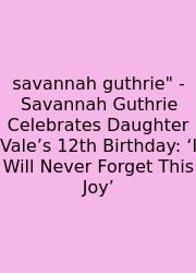 Savannah Guthrie