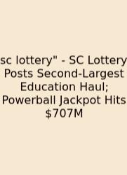 Sc Lottery