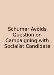 Schumer Avoids Question On Campaigning With Socialist Candidate