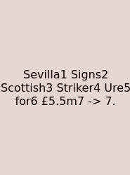 Sevilla1 Signs2 Scottish3 Striker4 Ure5 For6 £5.5m7 -> 7.