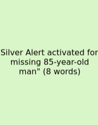 Silver Alert Activated For Missing 85-year-old Man