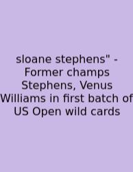Sloane Stephens