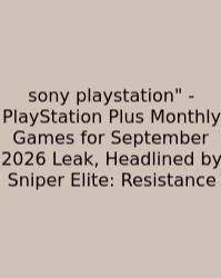 Sony Playstation