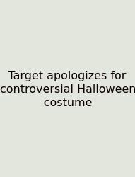 Target Apologizes For Controversial Halloween Costume