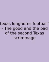 Texas Longhorns Football