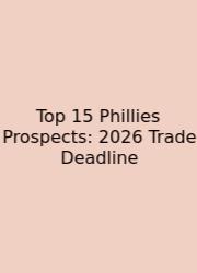 Top 15 Phillies Prospects: 2026 Trade Deadline
